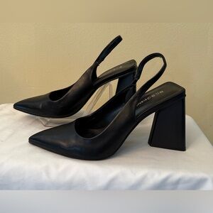 BCBGeneration Black Slingback Heels